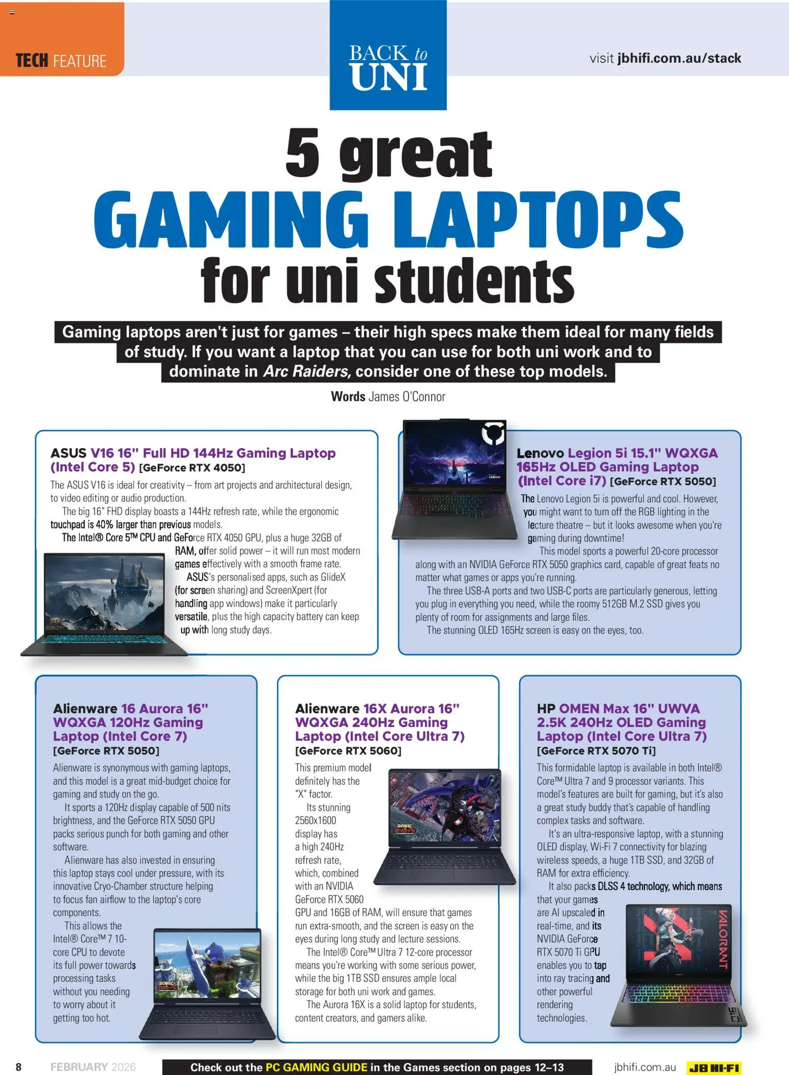 JB Hi-Fi catalogue - valid from 01.02.2026 | Page: 8 | Products: Ergonomic, Tap, Laptop, Fan