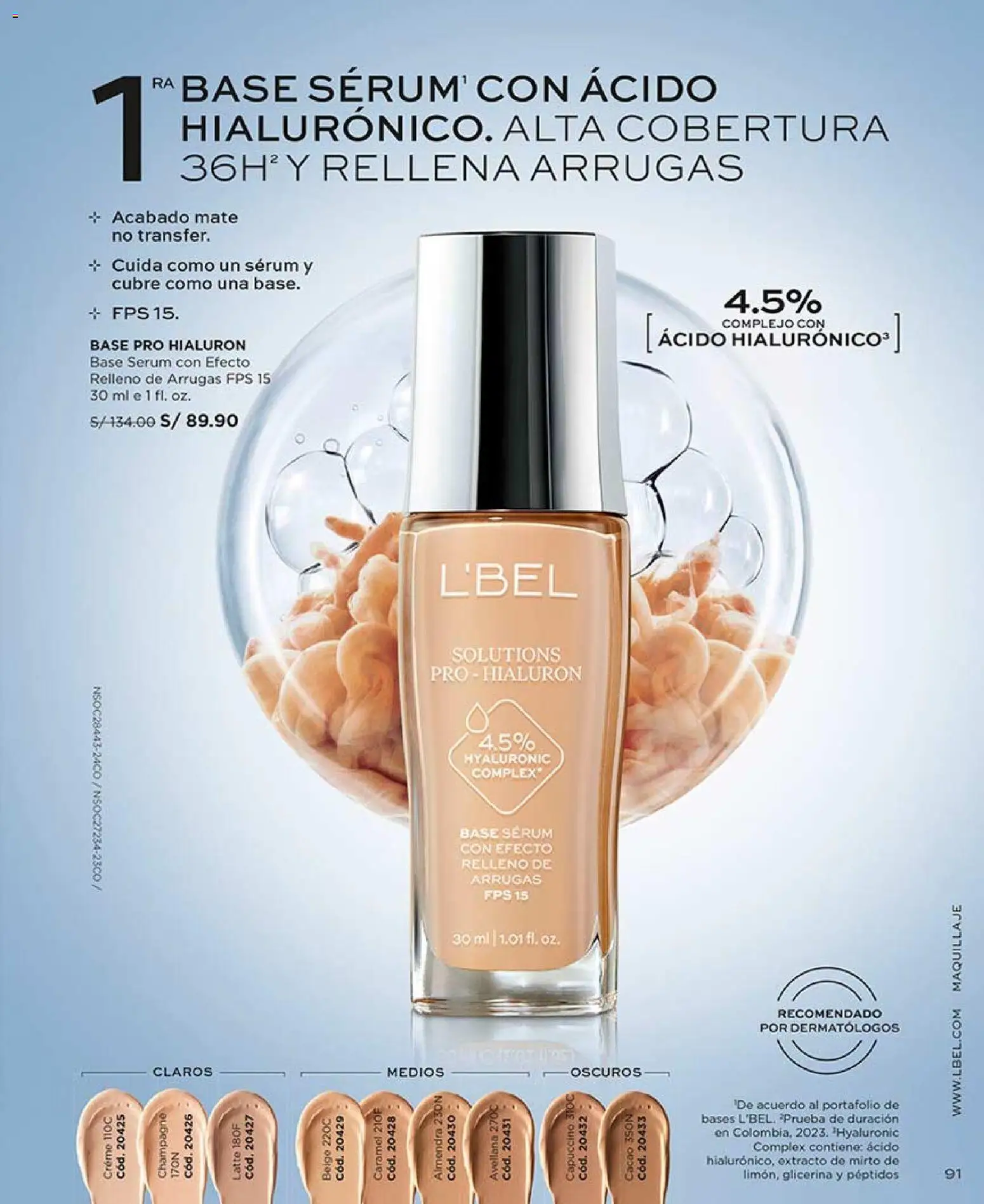 Catálogo L'Bel válido desde 04.04.2026 | Página: 91 | Productos: Maquillaje