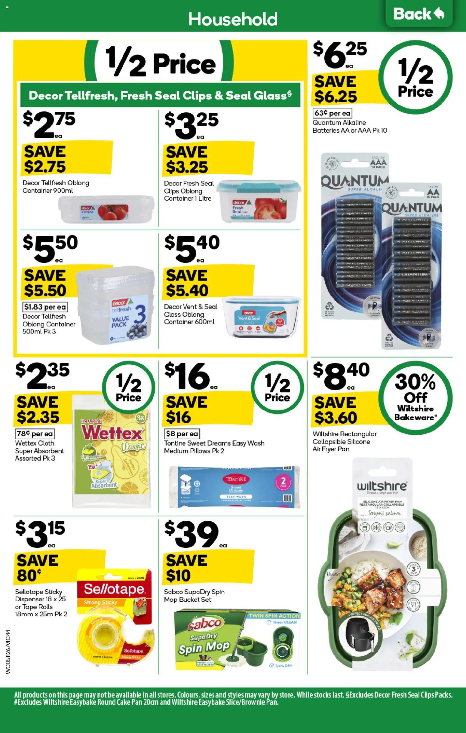 Woolworths catalogue - valid from 05.11.2025 | Page: 44 | Products: Decor, Mop, Batteries, Clips