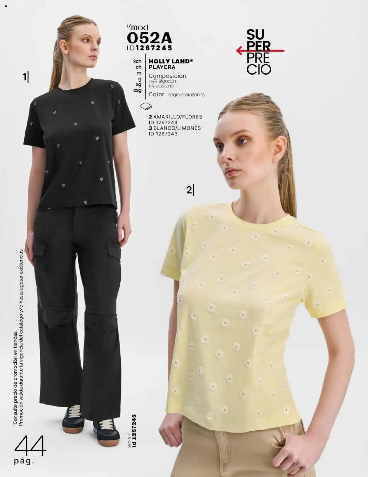 Nuevas ofertas de Price Shoes válidas en toda la República Mexicana desde el 11.03.2026. ¡Encuentra las mejores ofertas en Price Shoes catálogo Ella! | Página: 44 | Productos: Tenis, Algodón, Playera