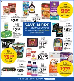 Preview of Kroger weekly ads valid from 22.10.2025 | Page: 4 | Products: Yogurt, Eggs, Beef, Muffin