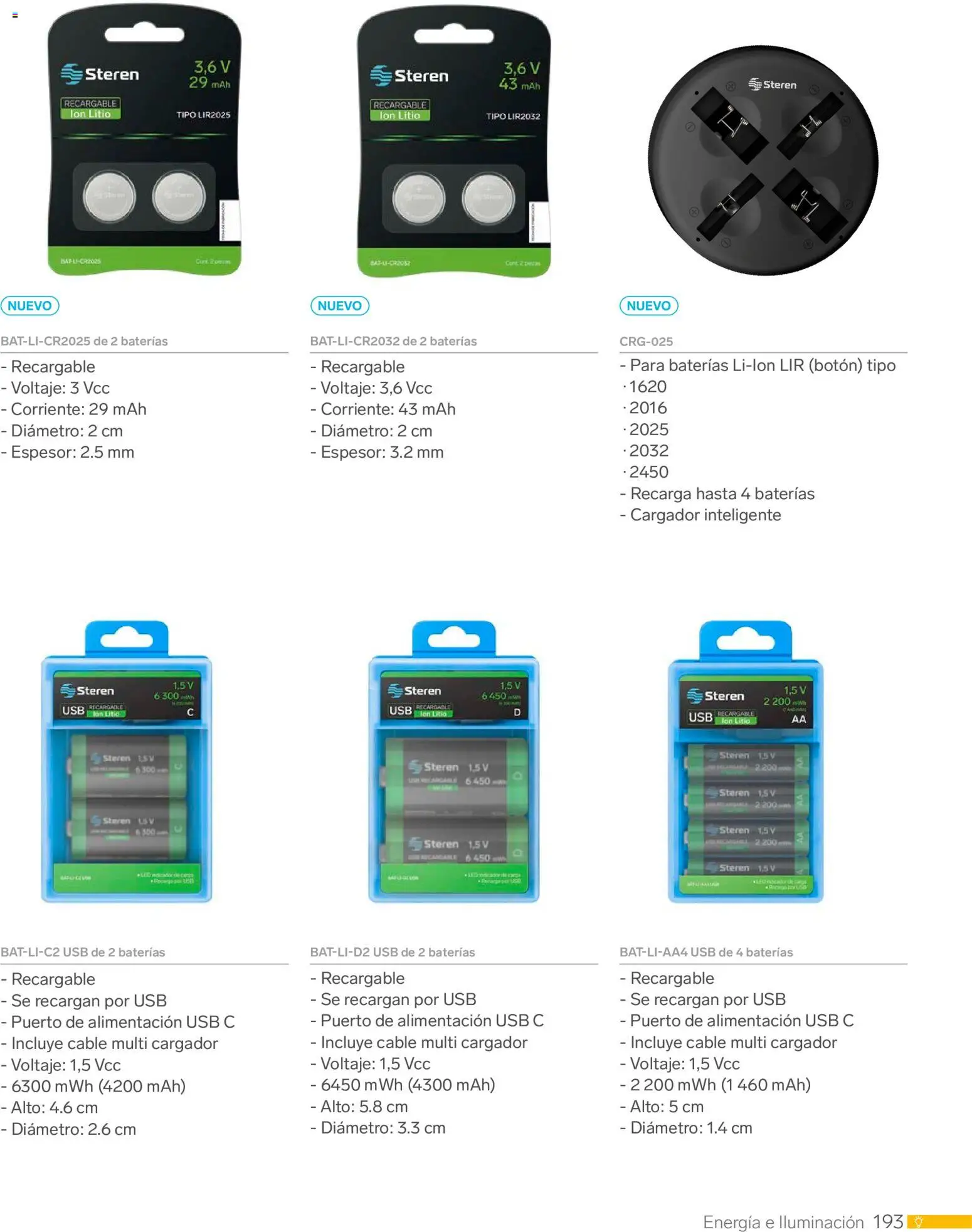 Nuevas ofertas de Steren válidas en toda la República Mexicana desde el 01.01.2026. ¡Encuentra las mejores ofertas en Steren catálogo! | Página: 205 | Productos: Usb, Cargador, Cable