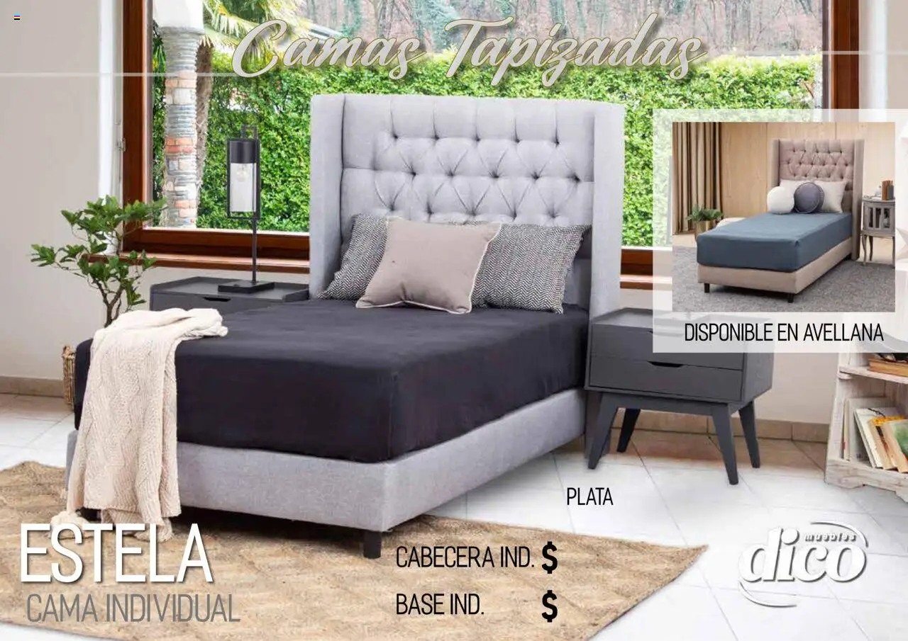 Nuevas ofertas de Muebles Dico válidas en toda la República Mexicana desde el 25.09.2025. ¡Encuentra las mejores ofertas en Muebles Dico - Catálogo Camas Topazidas! | Página: 48 | Productos: Cabecera, Cama