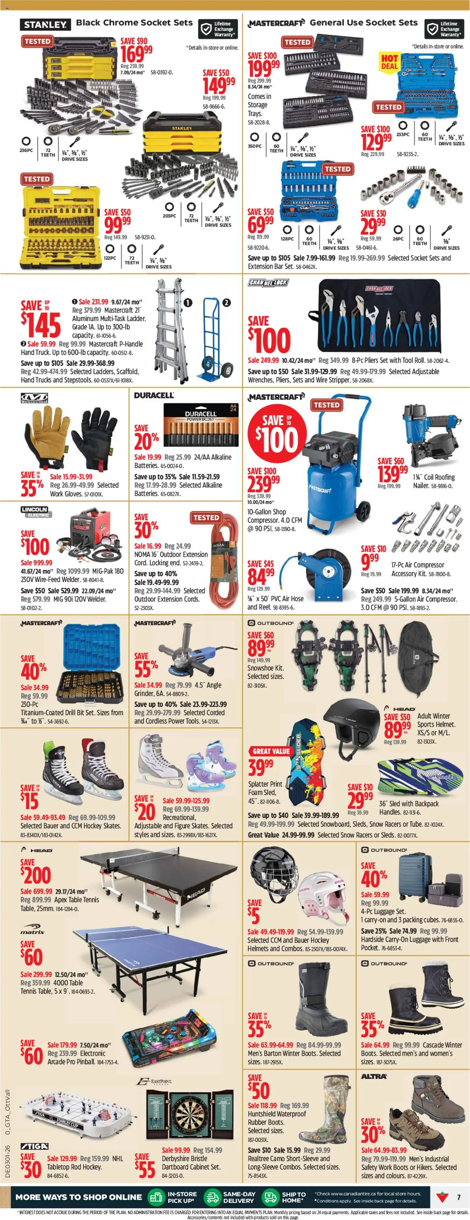 Canadian Tire flyer valid from 01.01.2026 | Page: 7
