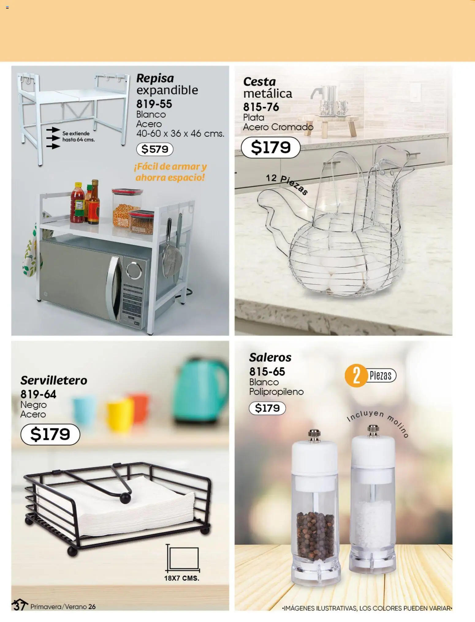 Nuevas ofertas de Cklass válidas en toda la República Mexicana desde el 02.01.2026. ¡Encuentra las mejores ofertas en Cklass catálogo Home! | Página: 38 | Productos: Repisa, Servilletero