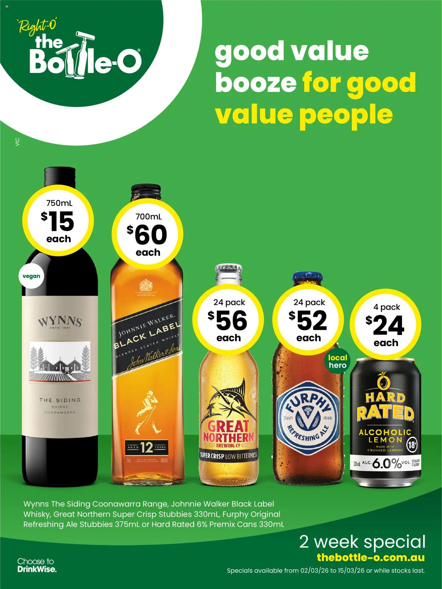 The Bottle-O catalogue - valid from 02.03.2026 | Page: 1 | Products: Lemon, Scotch
