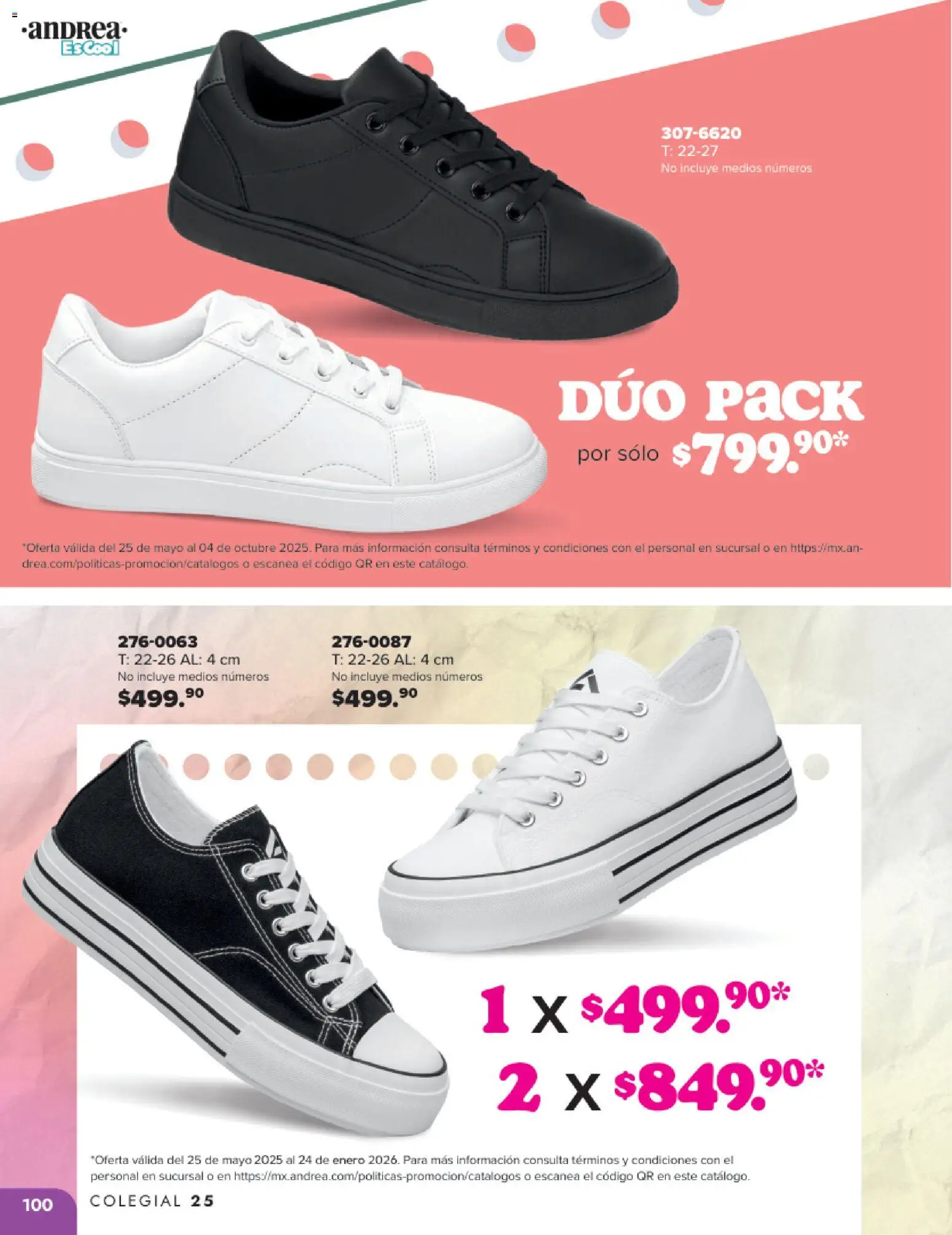 Nuevas ofertas de Andrea válidas en toda la República Mexicana desde el 25.05.2025. ¡Encuentra las mejores ofertas en Andrea catálogo Colegial ! | Página: 100