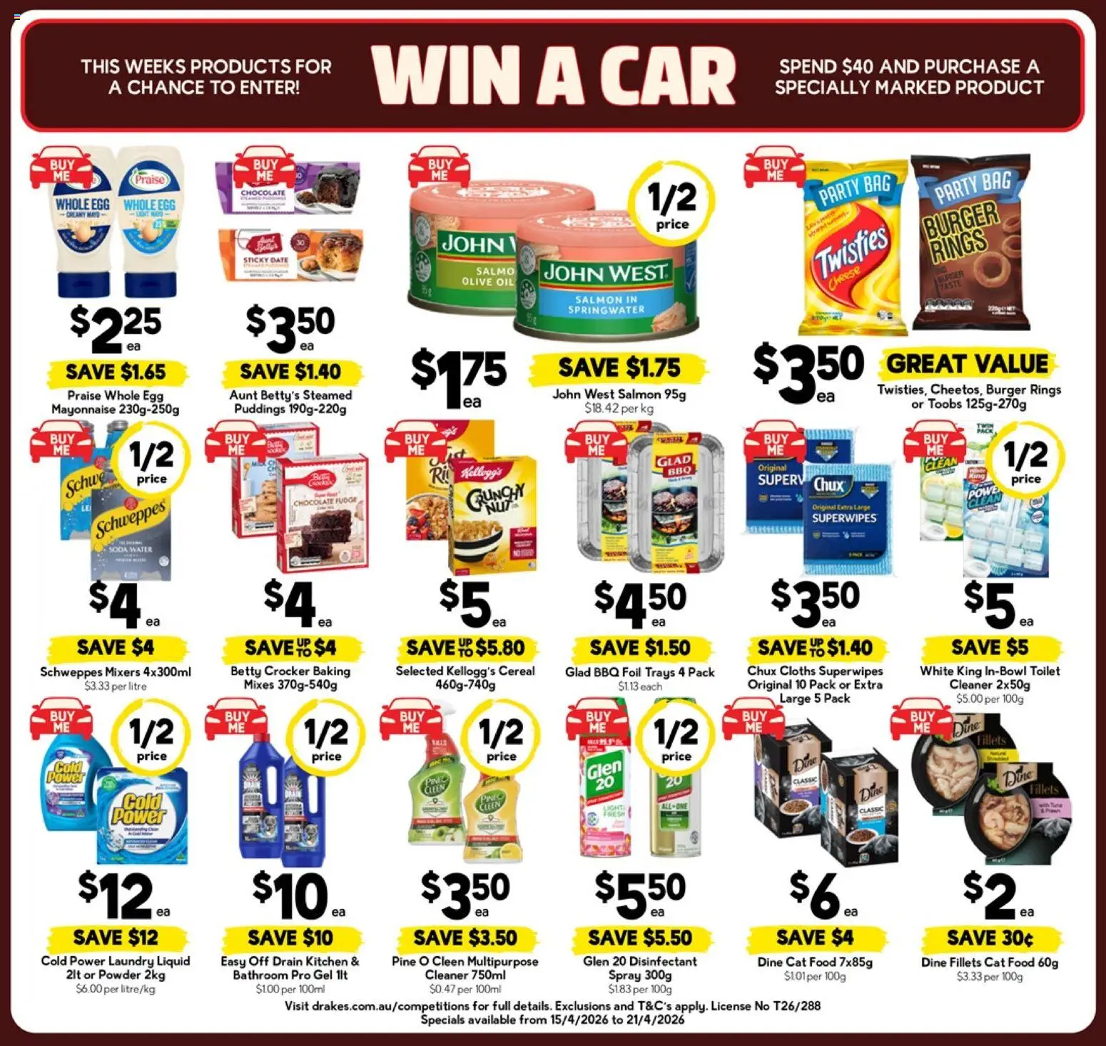 Drakes catalogue - valid from 15.04.2026 | Page: 5 | Products: Cleaner, Cheese, Oil, Salmon