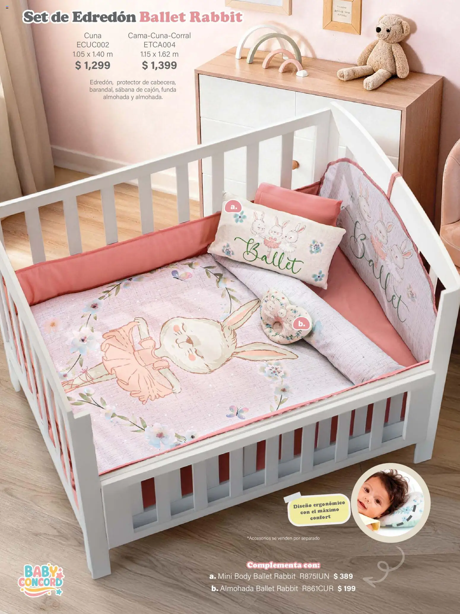 Nuevas ofertas de Colchas Concord válidas en toda la República Mexicana desde el 01.02.2026. ¡Encuentra las mejores ofertas en Colchas Concord catálogo Baby! | Página: 2 | Productos: Funda, Almohada, Body, Cuna