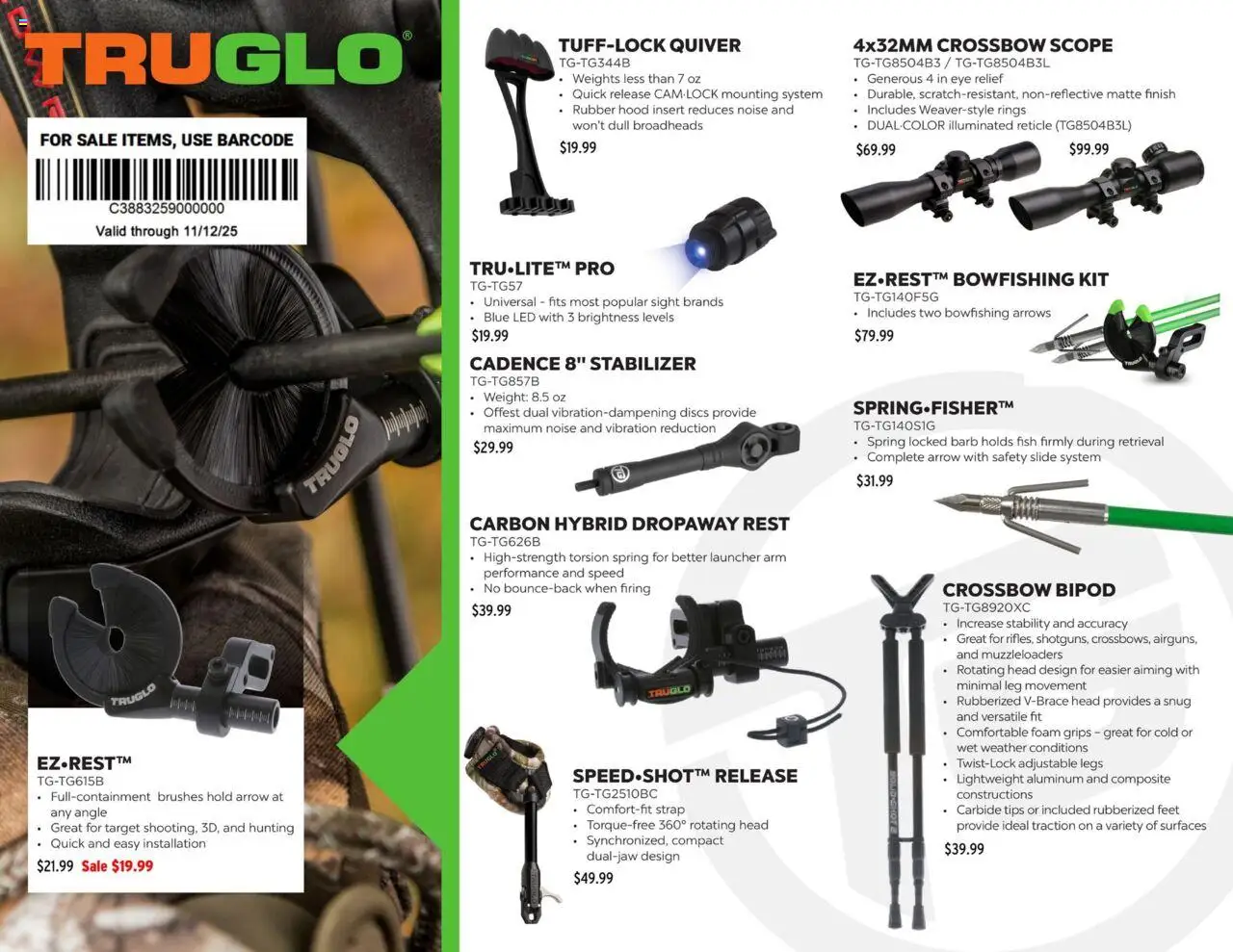Dunham's Sports GSM Hunting Guide - valid from 21.08.2025 | Page: 22 | Products: Arrow, Crossbow, Fish, Weight