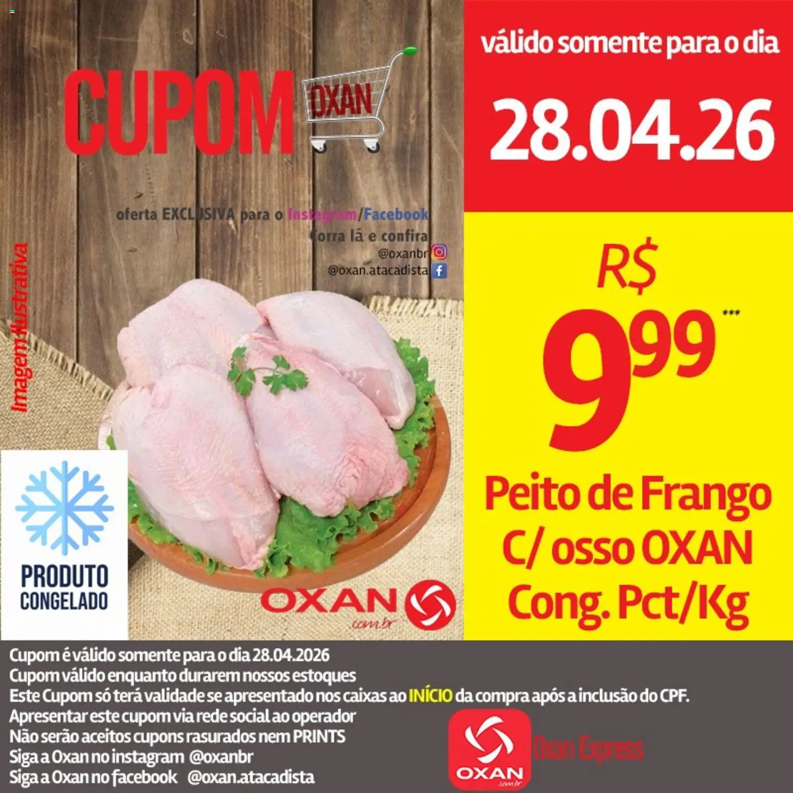 Oxan Atacadista Folheto - válido de 28.04.2026 | Página: 10 | Produtos: Frango, Peito de frango