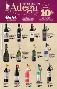 Bistek Supermercados ofertas Adega - Pré-Visualização do folheto da loja Bistek Supermercados, válido de 19.03.2026