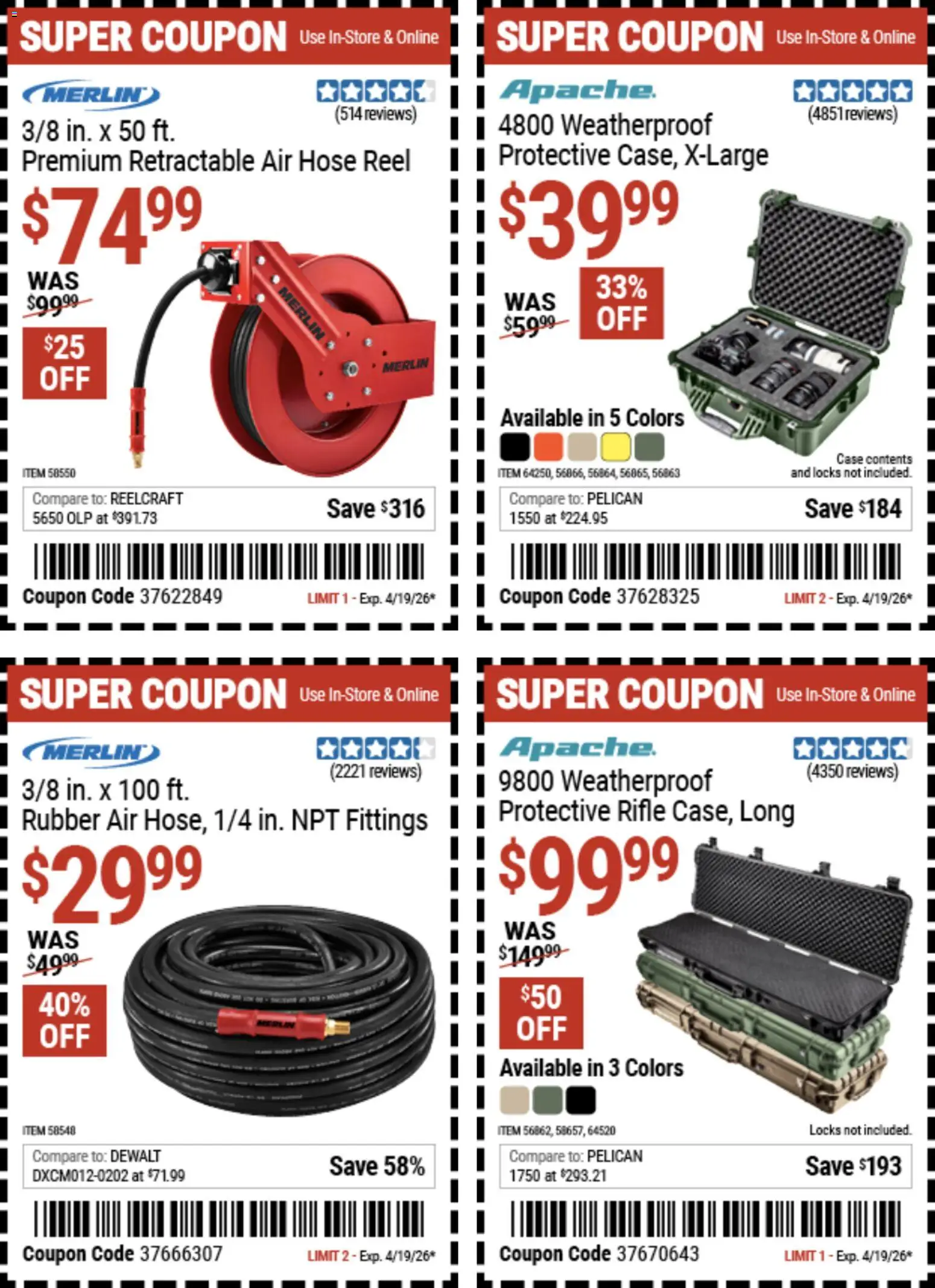 Harbor Freight Spring Black Friday - valid from 14.04.2026 | Page: 39 | Products: Case, Rifle