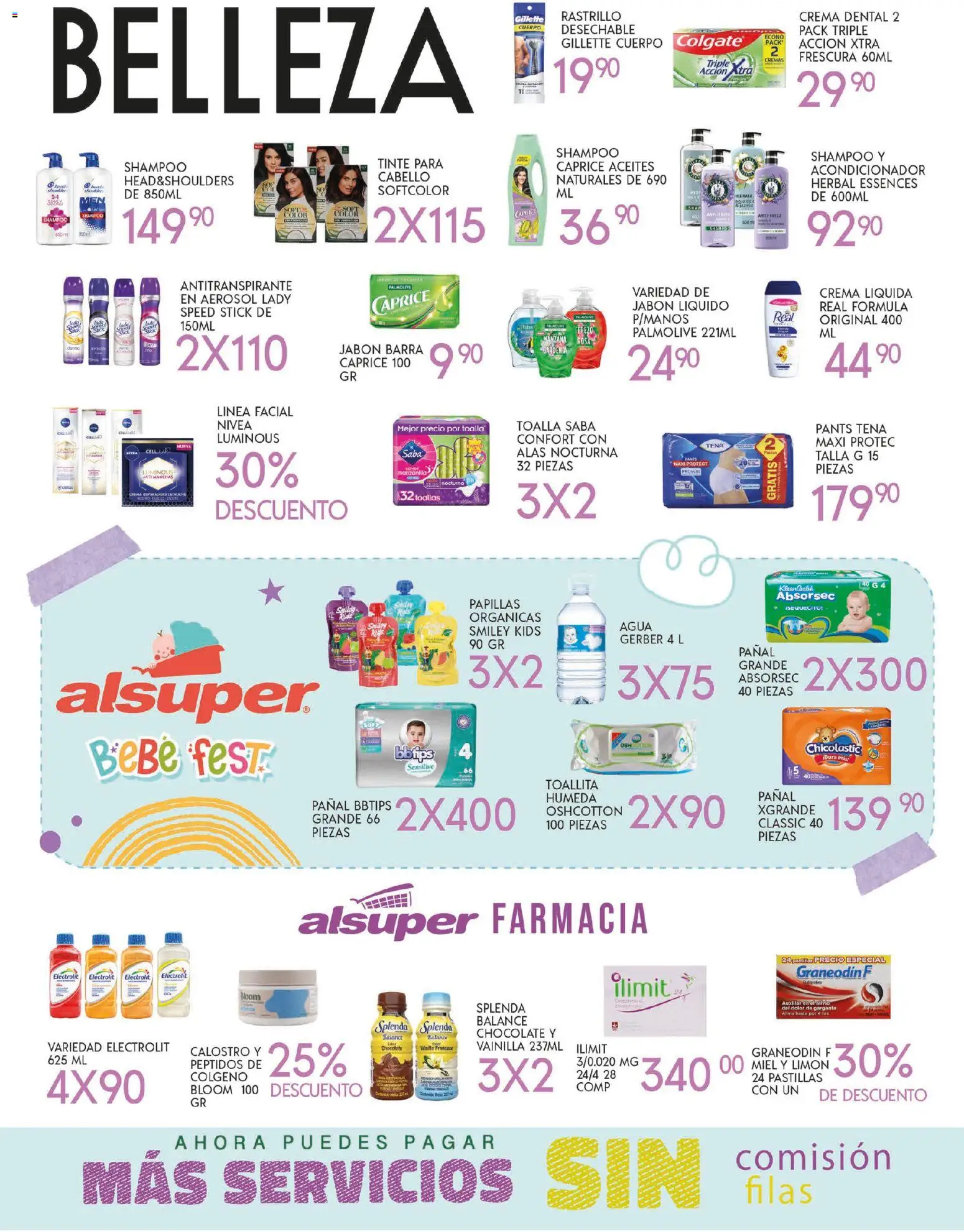 Nuevas ofertas de Alsuper válidas en toda la República Mexicana desde el 21.10.2025. ¡Encuentra las mejores ofertas en Alsuper folleto Zacatecas! | Página: 4 | Productos: Rastrillo, Toalla, Barra, Toallas