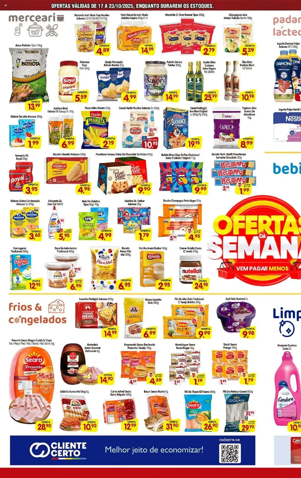 Cercadão Folheto - válido de 17.10.2025 | Página: 2 | Produtos: Tapioca, Elma Chips, Queijo, Mel