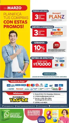 Vista previa Yaguar - Oferta Semanal Misiones válido desde el 16.03.2026 | Página: 18 | Productos: Monedero