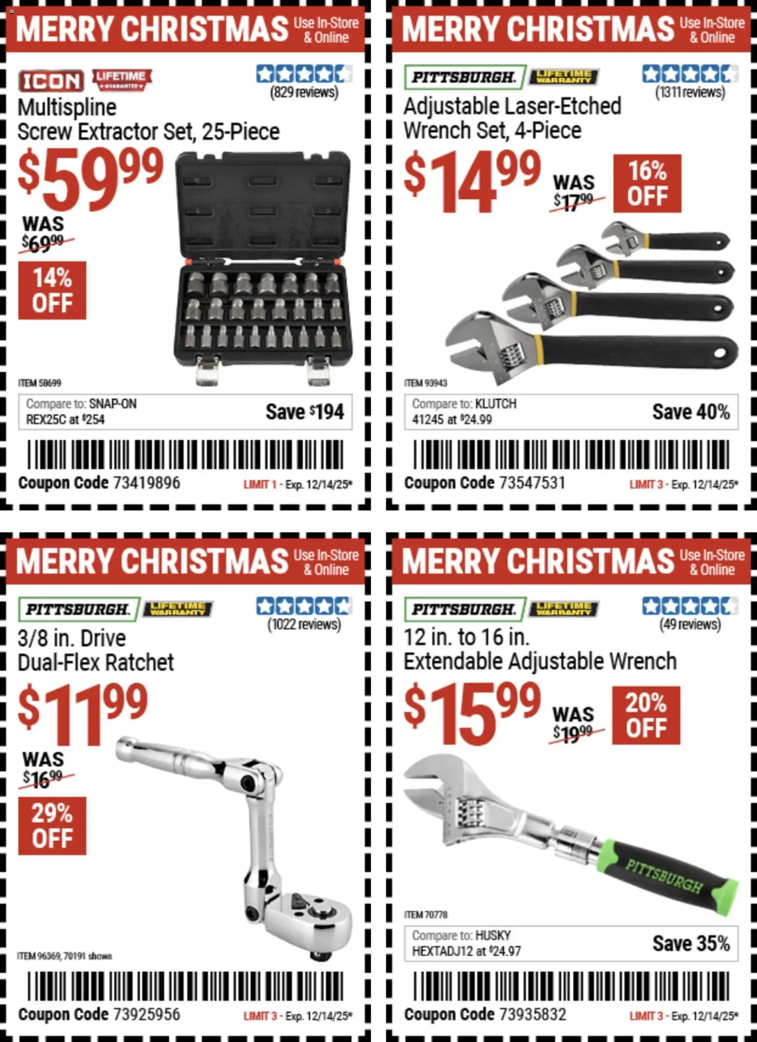 Harbor Freight Christmas Coupon Deals - valid from 02.12.2025 | Page: 8
