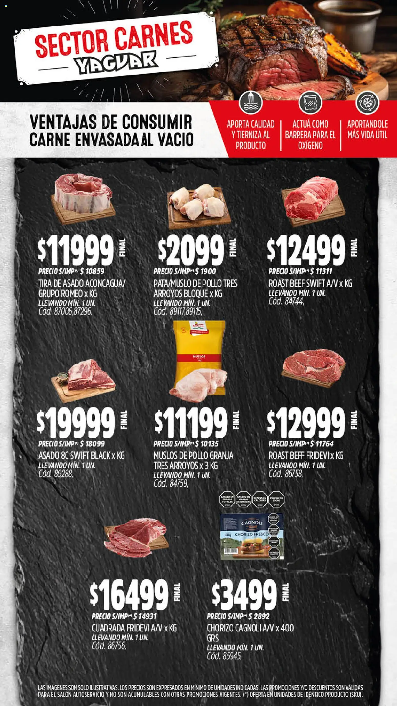 Yaguar - Oferta Semanal Neuquen │ válido desde el 19.01.2026 | Página: 4 | Productos: Pollo, Chorizo