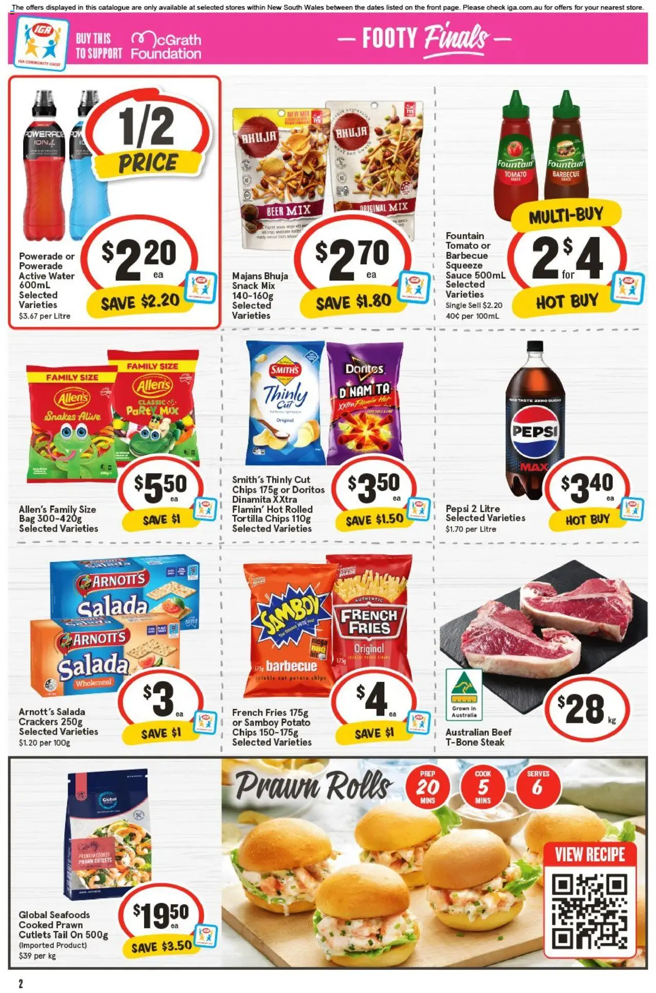 IGA catalogue - valid from 10.09.2025 | Page: 3 | Products: Crackers, Beer, Chips, Sugar