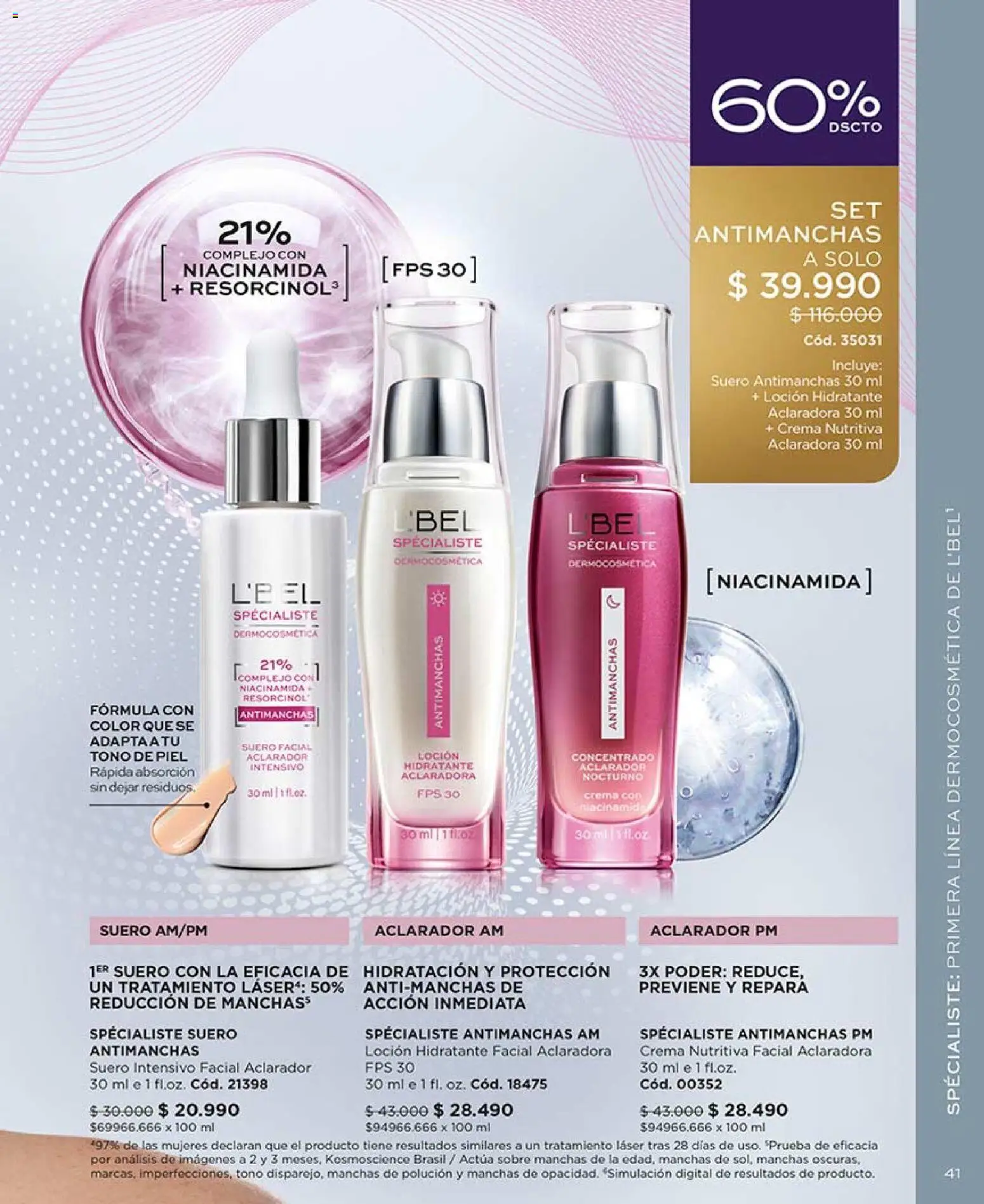 Catálogo L'Bel Campaña 7 │ válido desde el 18.04.2026 | Página: 41 | Productos: Loción, Sobre, Crema