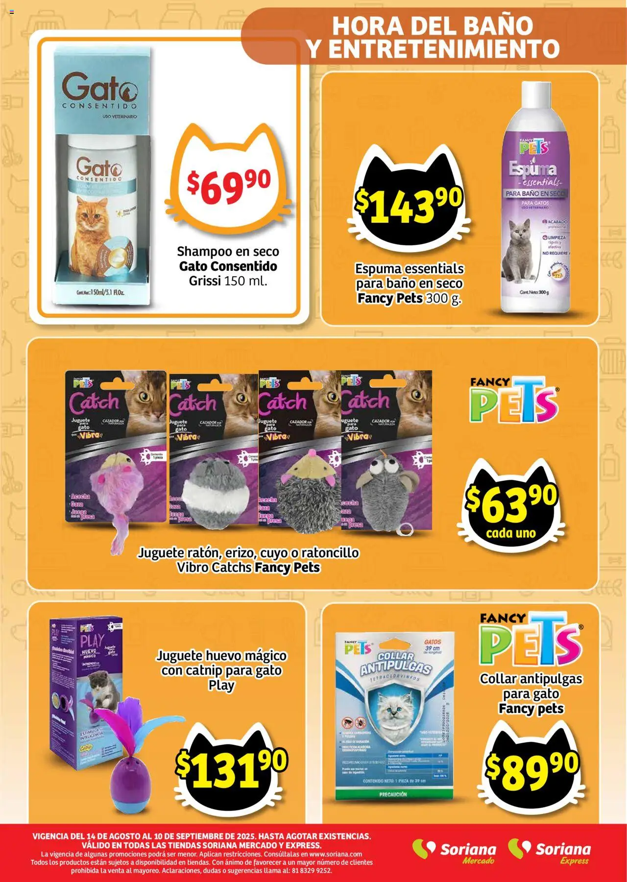 Nuevas ofertas de Soriana válidas en toda la República Mexicana desde el 14.08.2025. ¡Encuentra las mejores ofertas en Soriana - Ahorro Que Dejan Huella Mercado Nacional! | Página: 10 | Productos: Huevo, Espuma, Collar, Baño