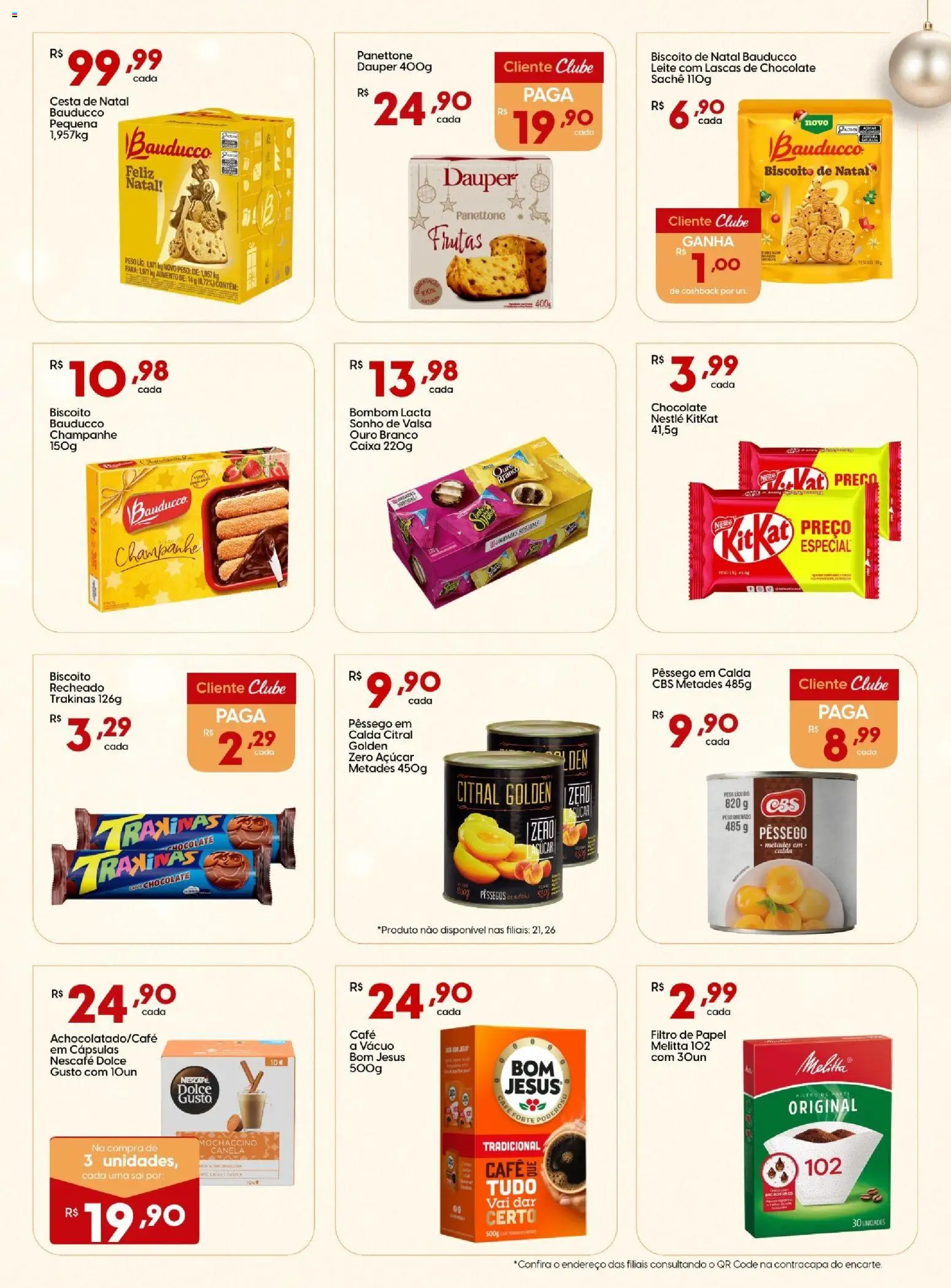 Rissul Folheto - válido de 15.12.2025 | Página: 3 | Produtos: Pêssego, Panettone, Leite, Chocolate
