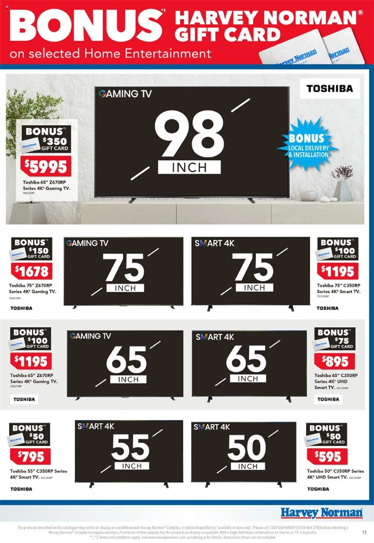 Harvey Norman catalogue - valid from 18.10.2025 | Page: 11 | Products: Accessories, Tv