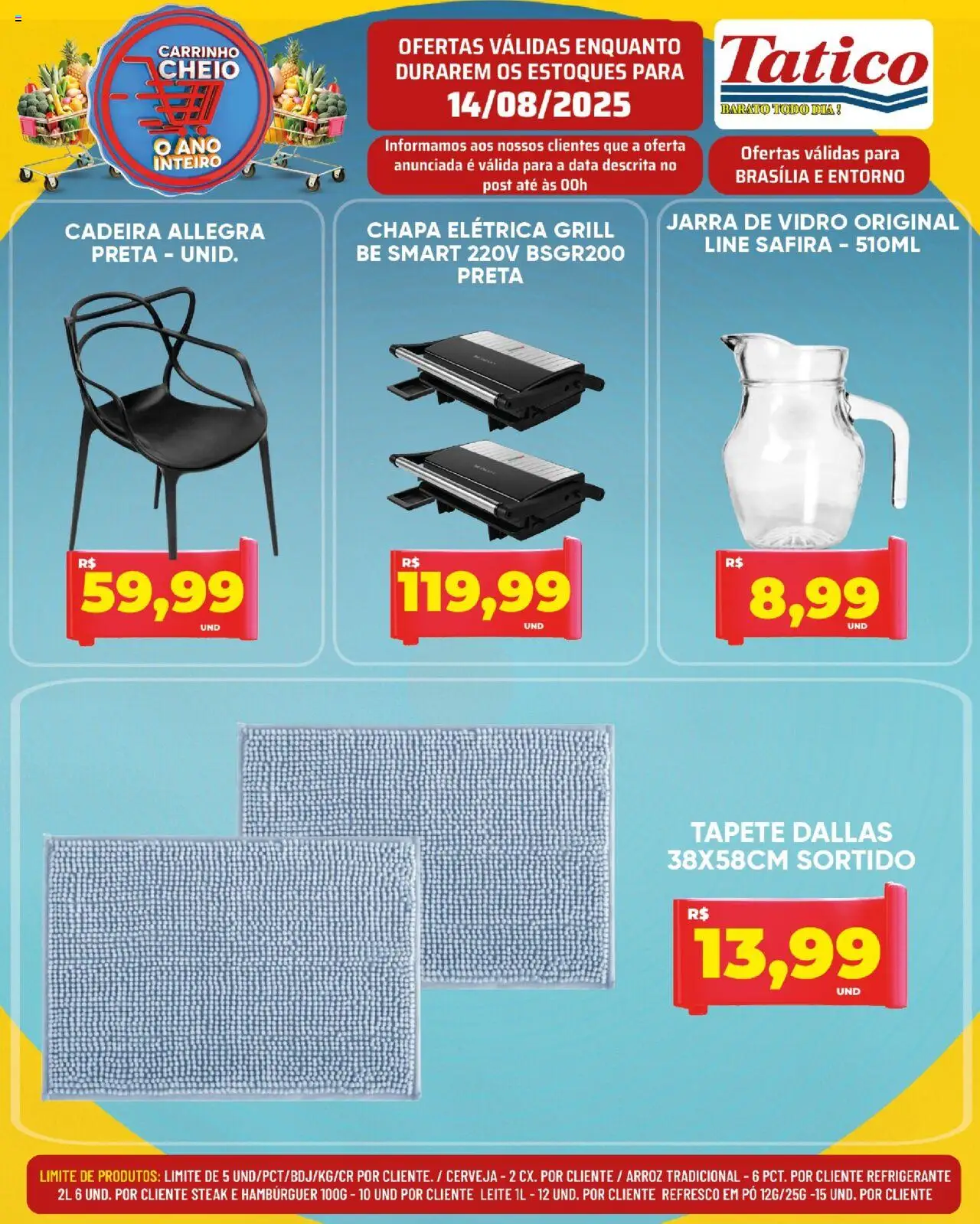 Tatico Folheto - válido de 15.08.2025 | Página: 45 | Produtos: Grill, Pó, Cadeira, Refrigerante