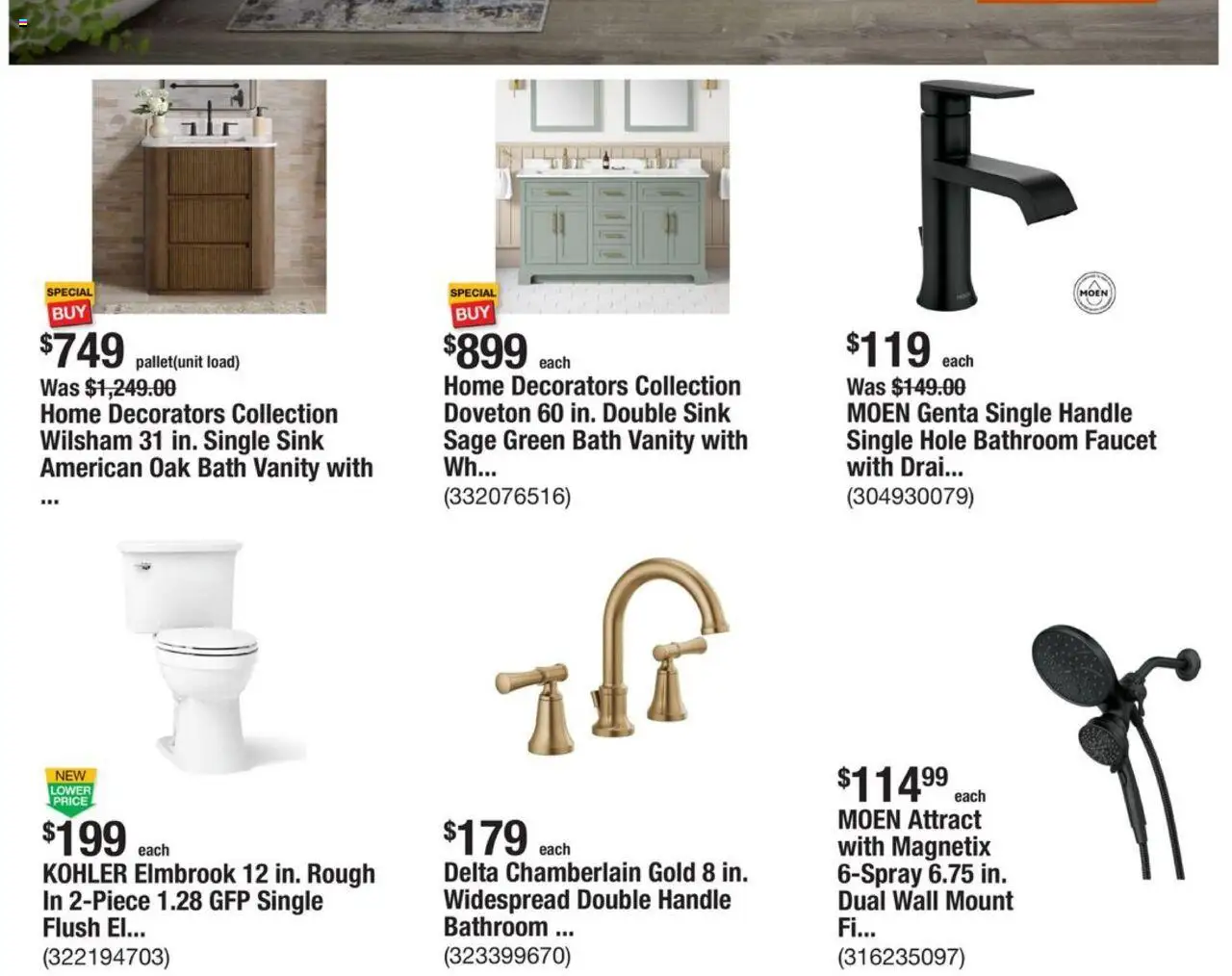Home Depot Weekly Ad - valid from 09.10.2025 | Page: 8 | Products: Bath