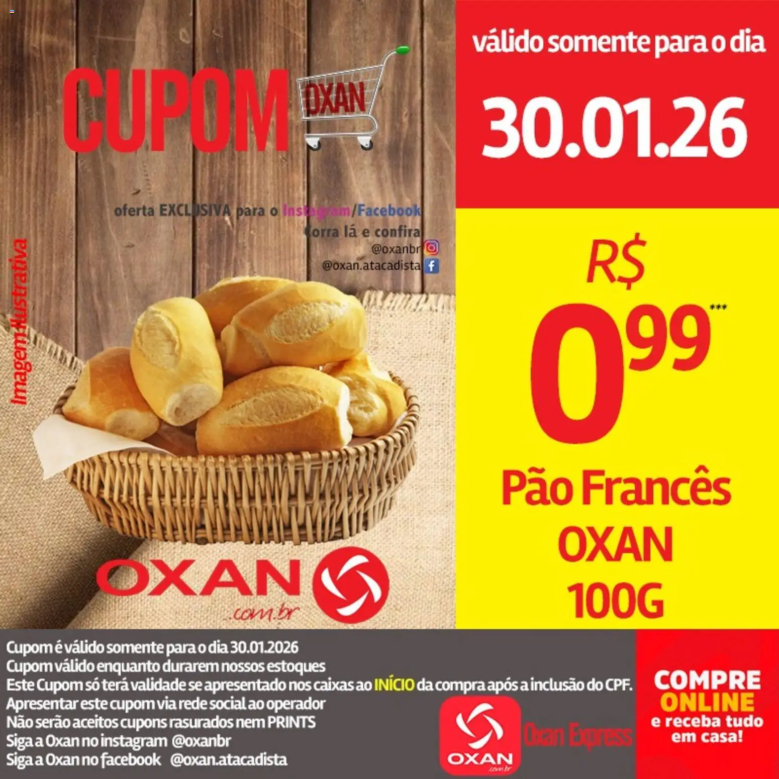 Oxan Atacadista Folheto - válido de 30.01.2026 | Página: 12 | Produtos: Pão, Pão francês