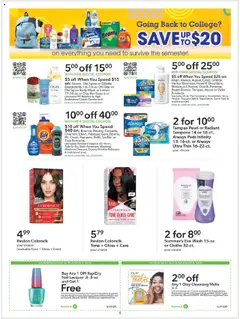 Publix Extra Savings - valid from 26.07.2025 | Page: 5 | Products: Nail, Soap, Tampons, Bar Soap