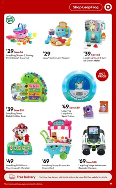 Preview of Target Catalogue - valid from 18.09.2025 | Page: 41 | Products: Cart, Cream, Ice cream, Camera