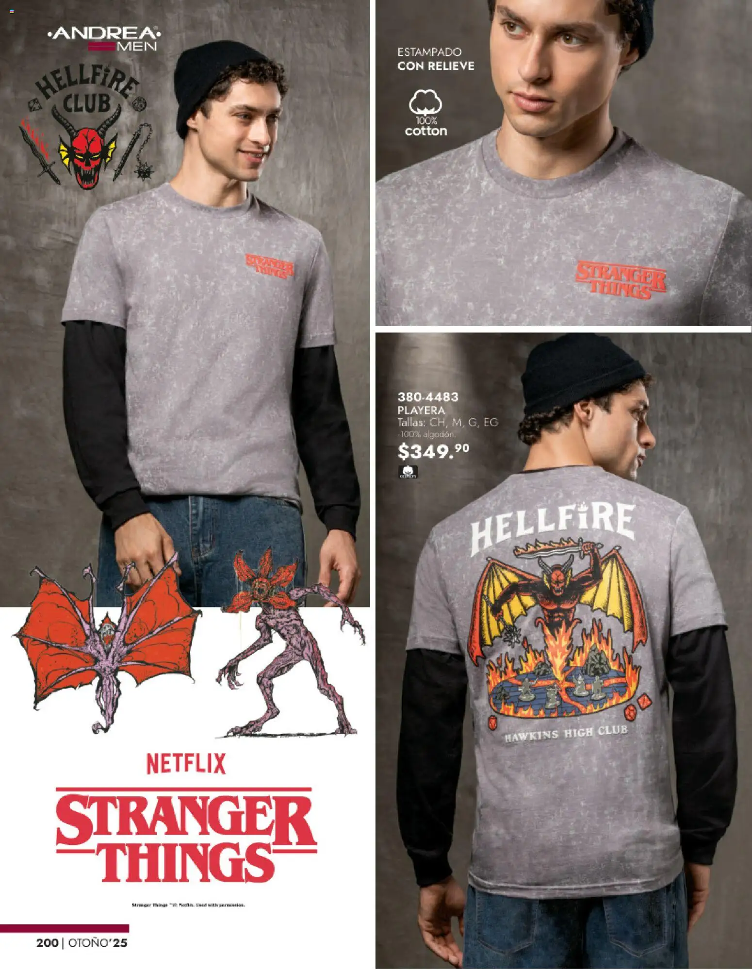 Nuevas ofertas de Andrea válidas en toda la República Mexicana desde el 26.11.2025. ¡Encuentra las mejores ofertas en Andrea catálogo Vestir Caballero otoño! | Página: 38 | Productos: Playera