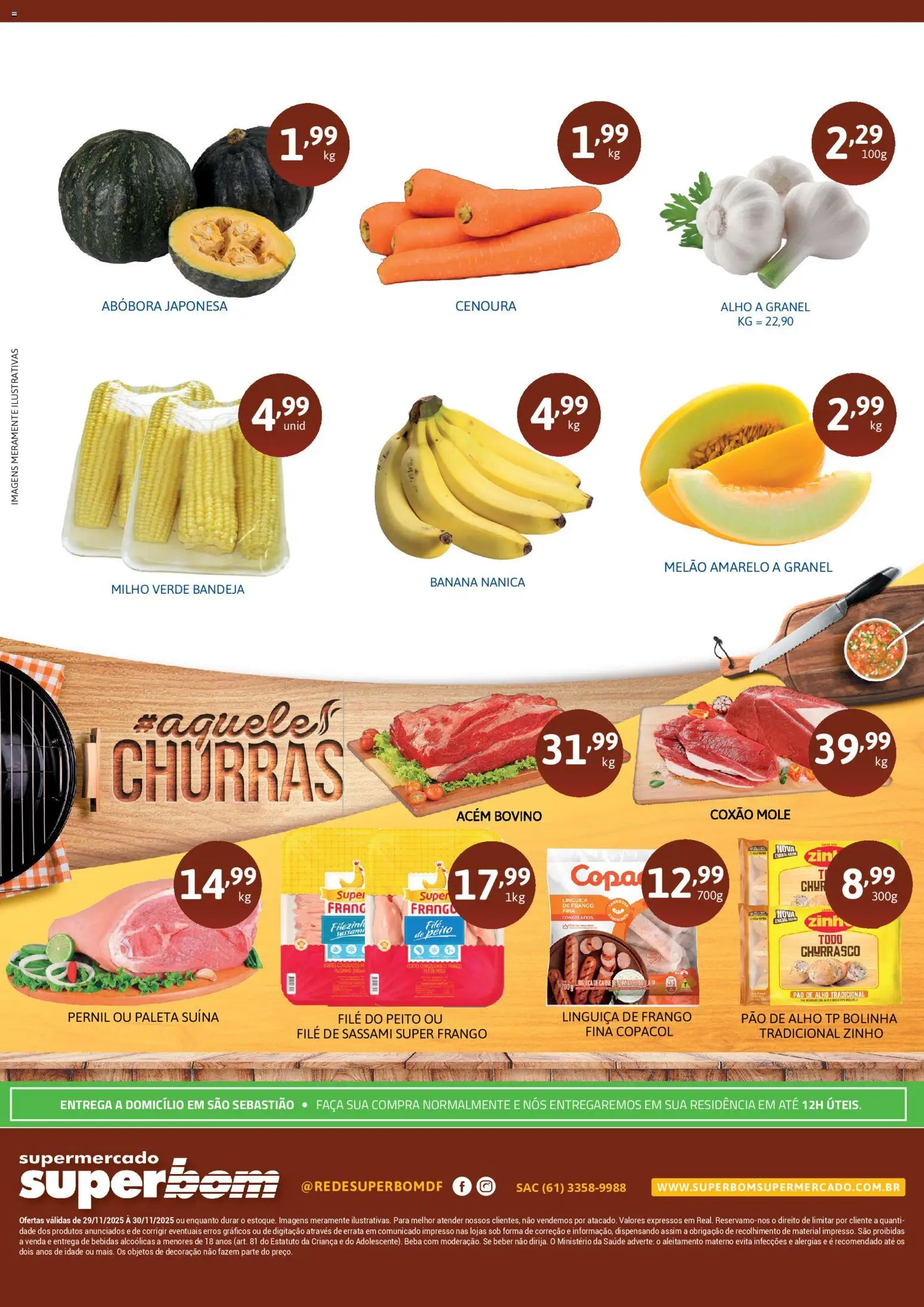 Superbom Folheto - válido de 29.11.2025 | Página: 2 | Produtos: Abóbora, Milho verde, Copa, Bandeja