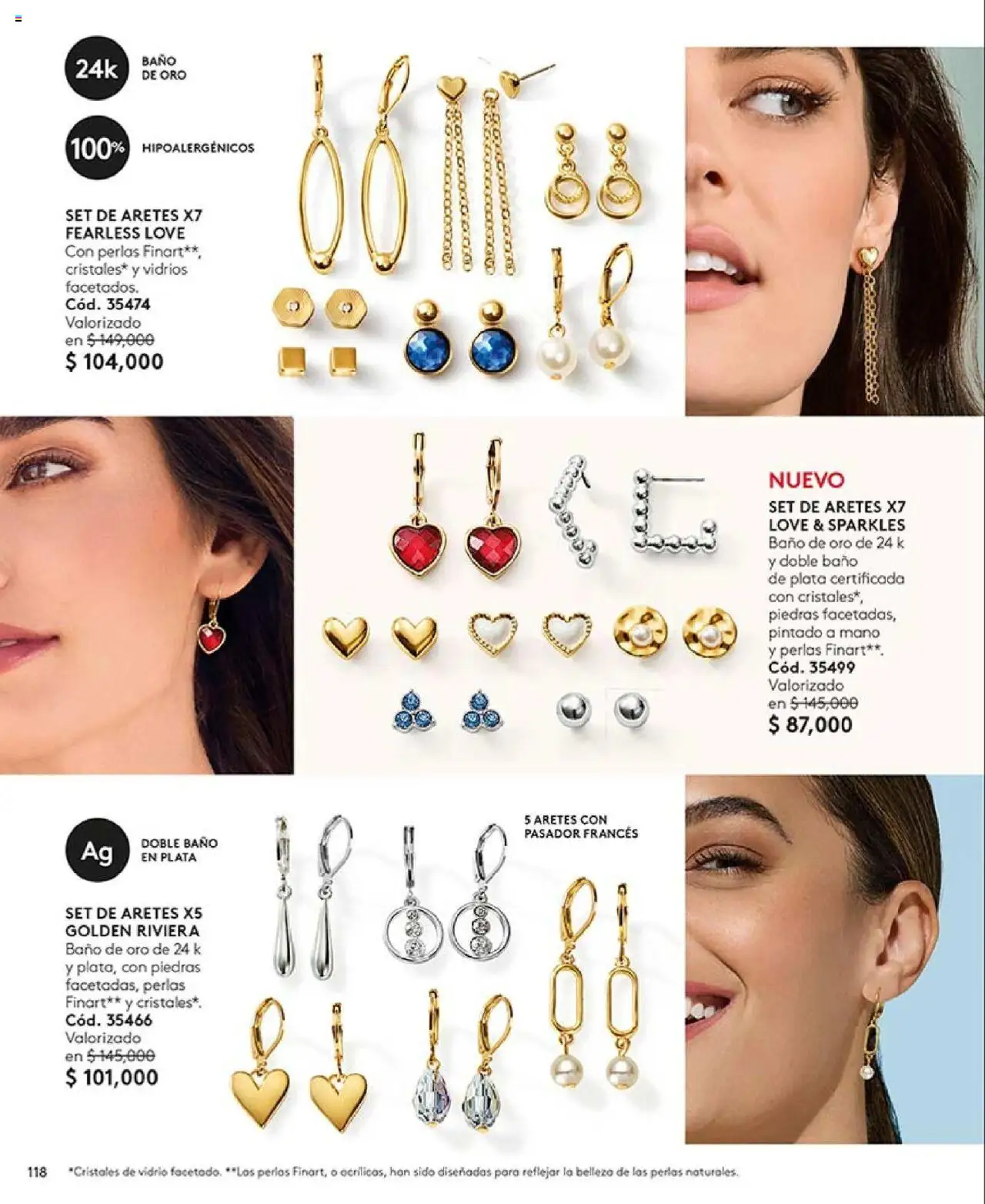 Ésika revista - valida desde el 29.07.2025 | Página: 118 | Productos: Aretes, Baño