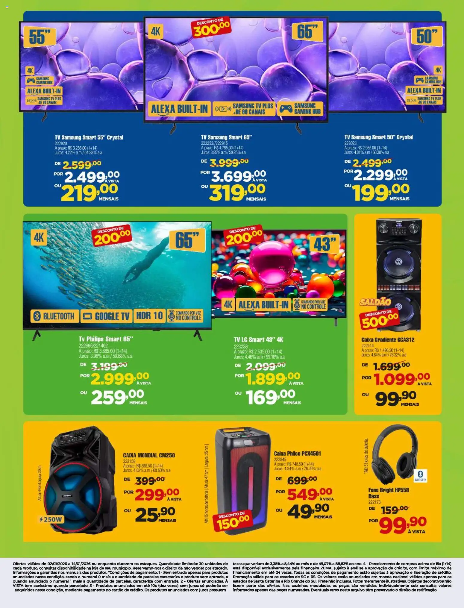 Berlanda Folheto - válido de 01.01.2026 | Página: 9 | Produtos: Caixa, Bateria, Tv, Caixa gradiente