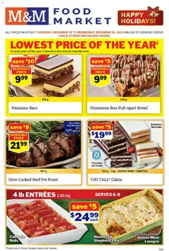 Preview of M&M Food Market weekly flyer / circulaire from shop M&M Food Market valid from 18.12.2025
