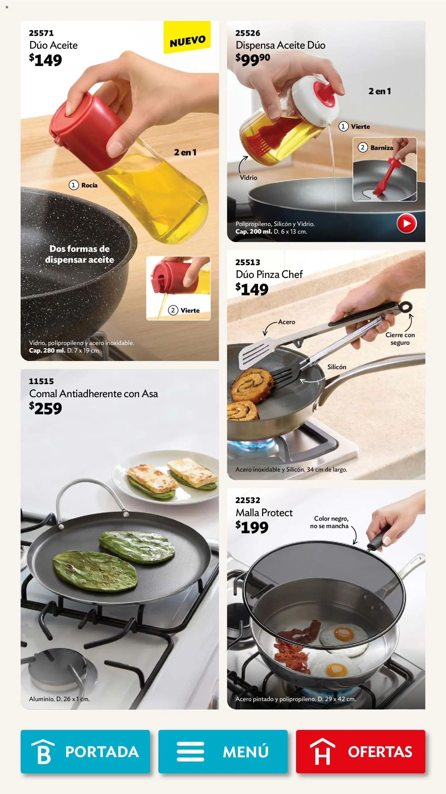 Nuevas ofertas de Betterware válidas en toda la República Mexicana desde el 05.01.2026. ¡Encuentra las mejores ofertas en Betterware campaña 1 2026! | Página: 32 | Productos: Aceite, Malla, Pinza