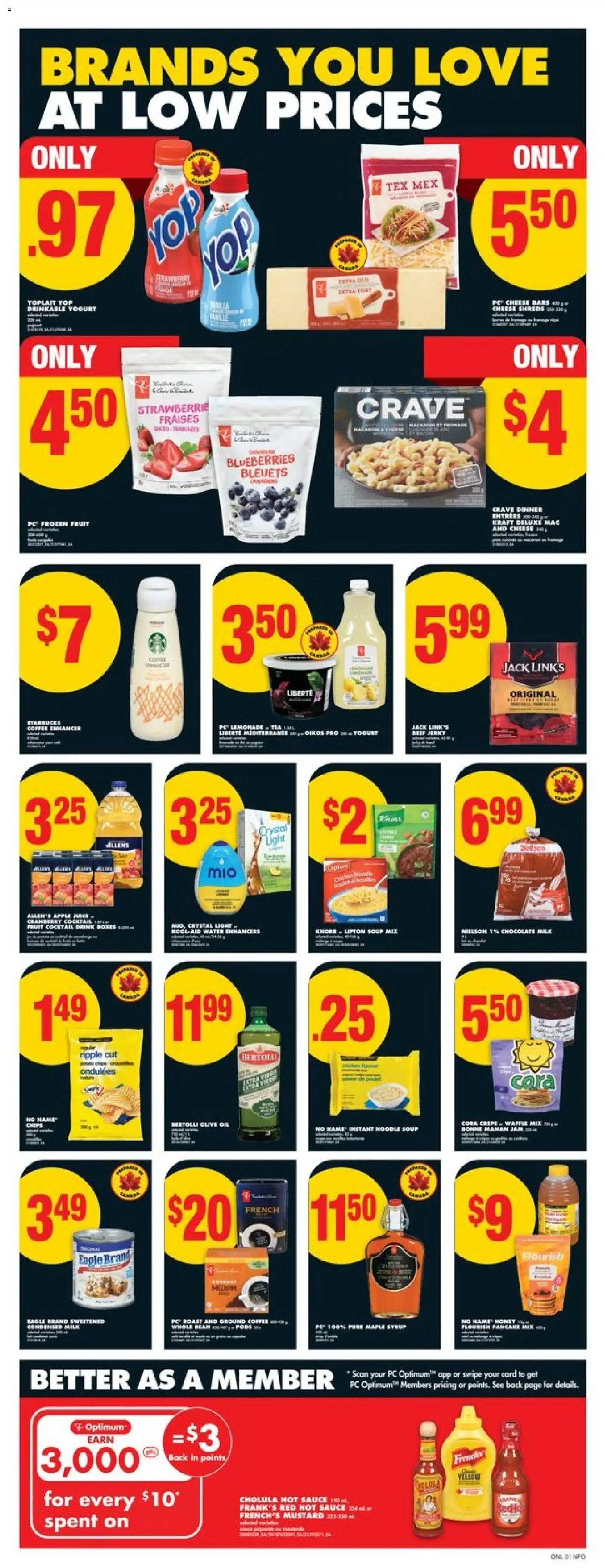 No Frills flyer valid from 23.10.2025 | Page: 6 | Products: Chips, Yogurt, Chocolate, Juice