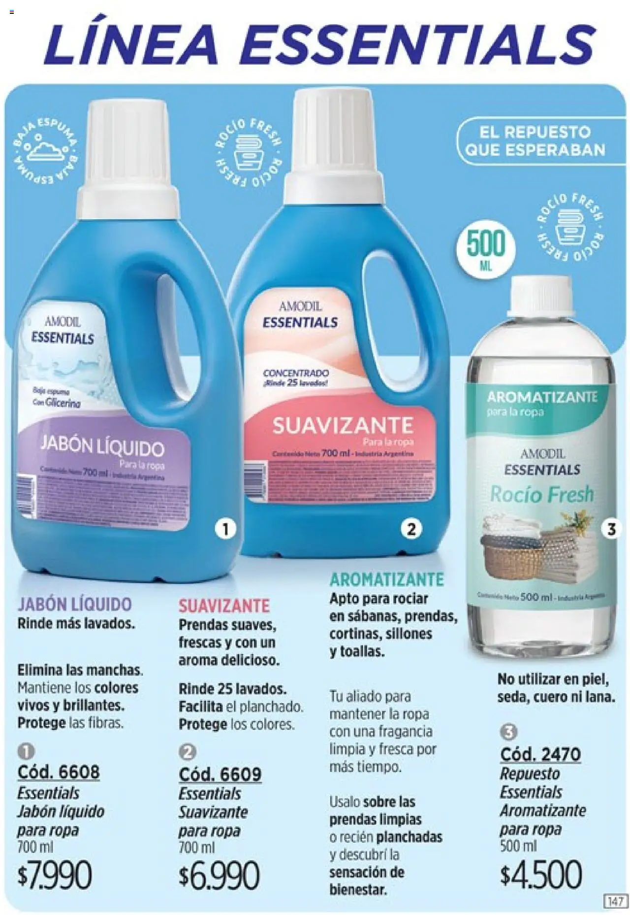 Catálogo Amodil Campaña 17/2025 │ válido desde el 14.10.2025 | Página: 147 | Productos: Sobre, Fragancia, Jabón, Espuma