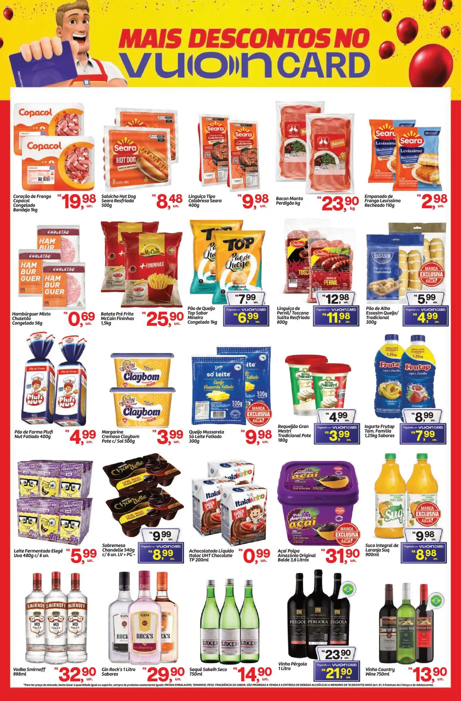 Fort Atacadista Folheto - válido de 25.10.2025 | Página: 3 | Produtos: Vinho, Pão de forma, Tinta, Açaí
