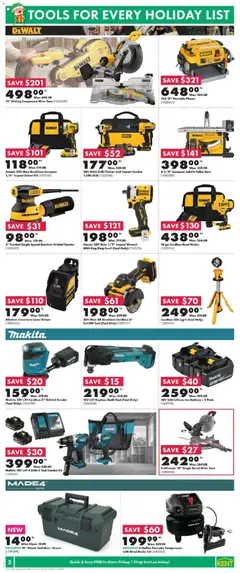 Preview of Kent weekly flyer / circulaire from shop Kent valid from 04.12.2025 | Page: 2 | Products: Table, Box, Battery