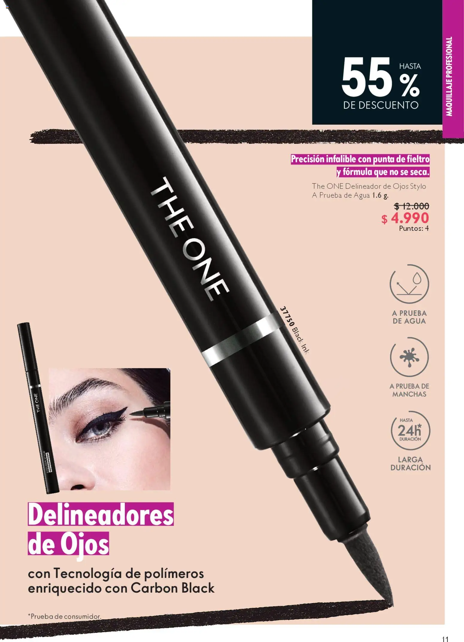 Oriflame catálogo │ válido desde el 27.12.2025 | Página: 11 | Productos: Agua, Maquillaje, Delineador de ojos, Delineador