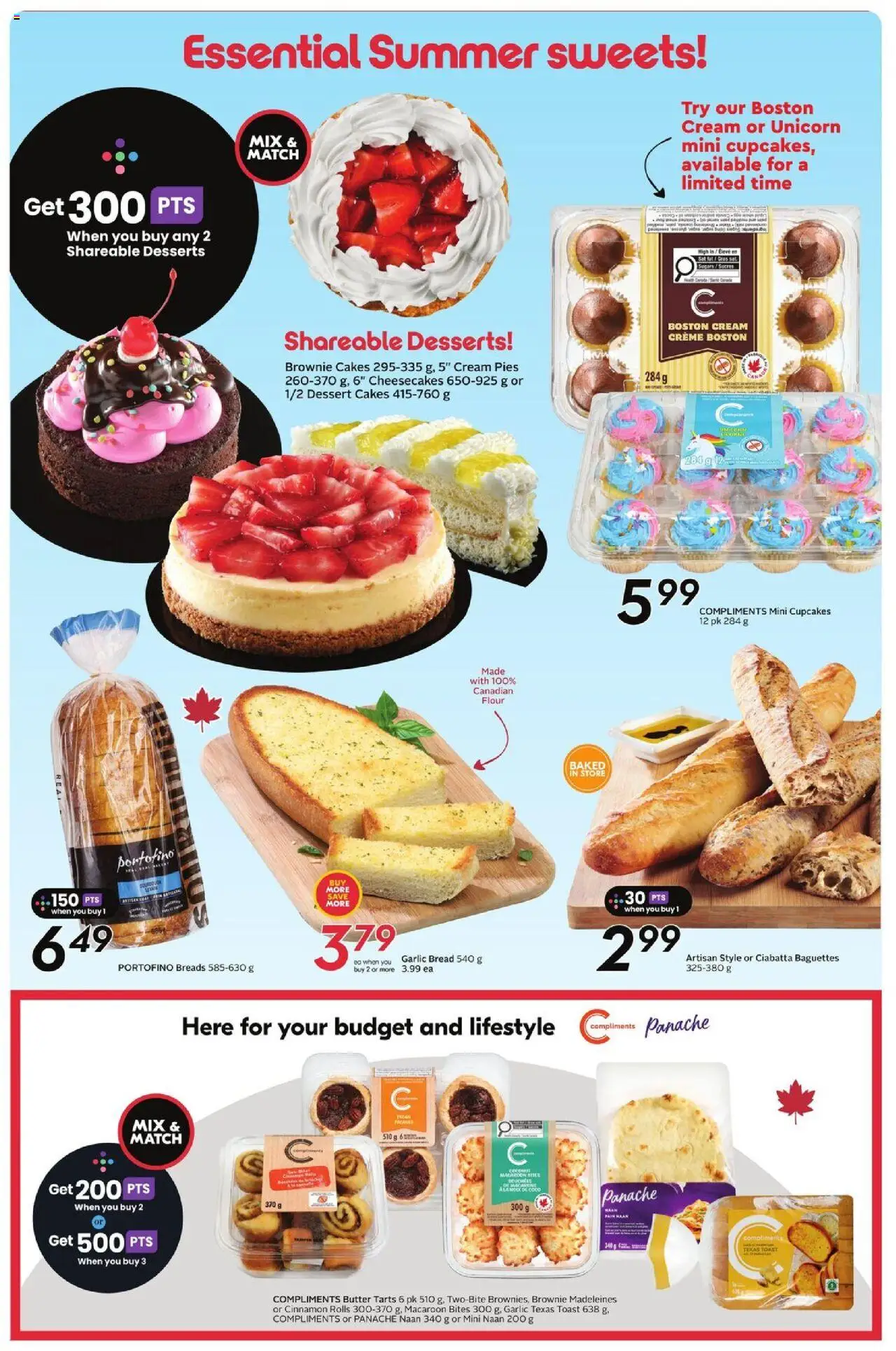 Sobeys flyer valid from 31.07.2025 | Page: 20 | Products: Cream, Butter, Bread