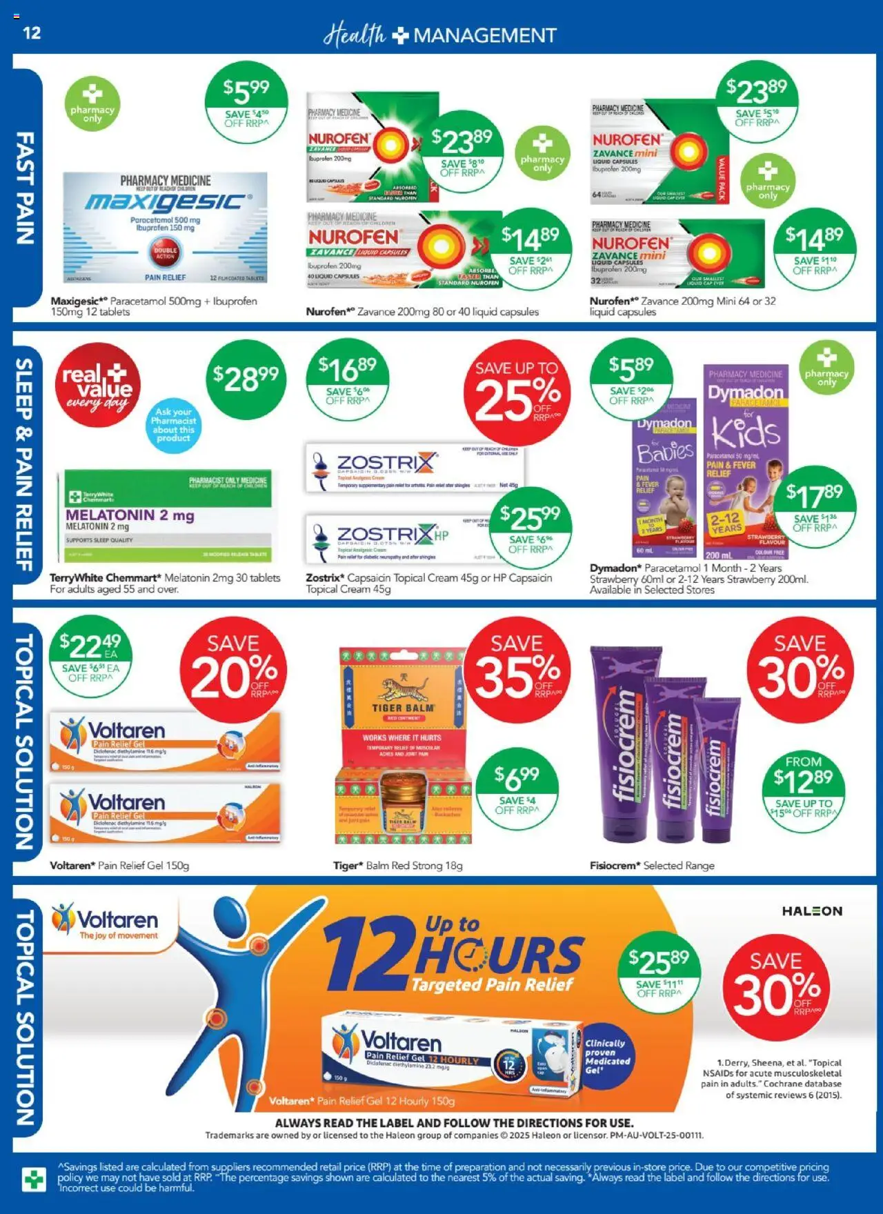 Terry White catalogue - valid from 21.08.2025 | Page: 16 | Products: Cream, Cap, Tablets, Pain relief