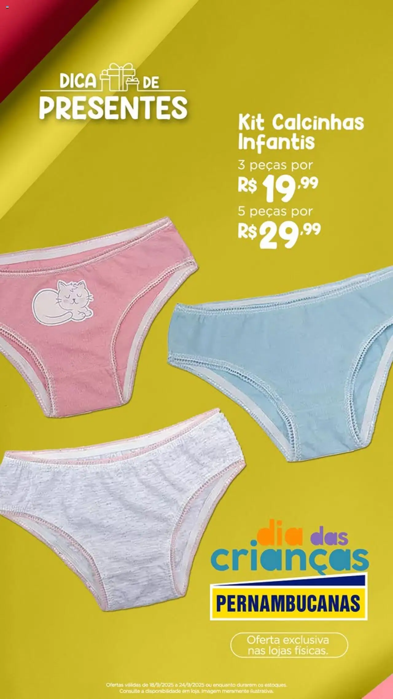 Pernambucanas Folheto - válido de 18.09.2025 | Página: 6 | Produtos: Calcinhas