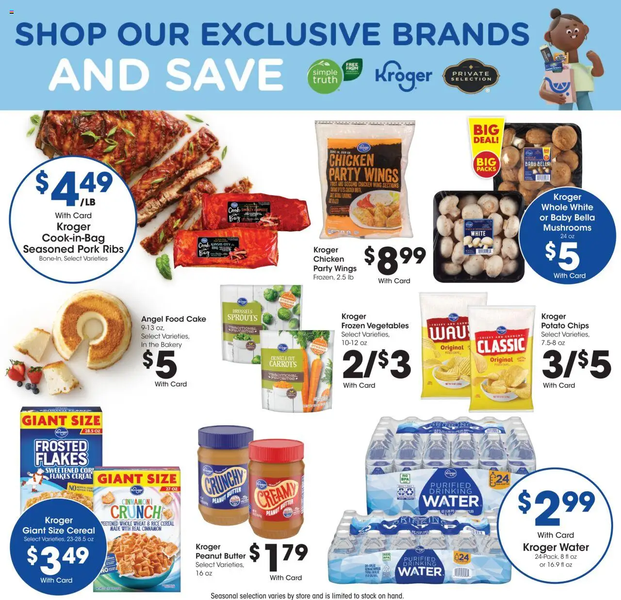 Dillons Weekly Ad - KS - valid from 13.08.2025 | Page: 5 | Products: Mushrooms, Rice, Vegetables, Angel Food Cake
