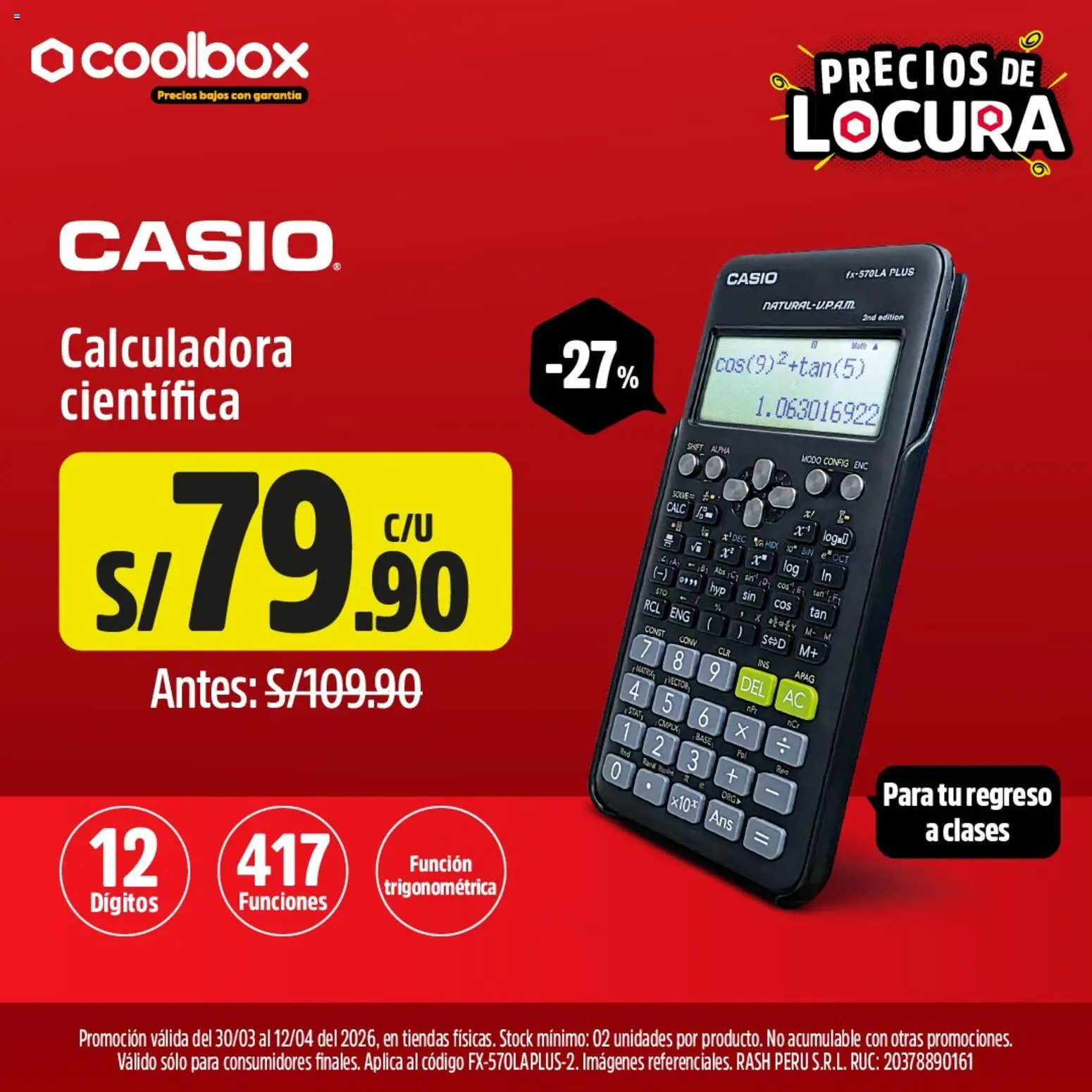 Catálogo Coolbox válido desde 30.03.2026 | Página: 4 | Productos: Calculadora