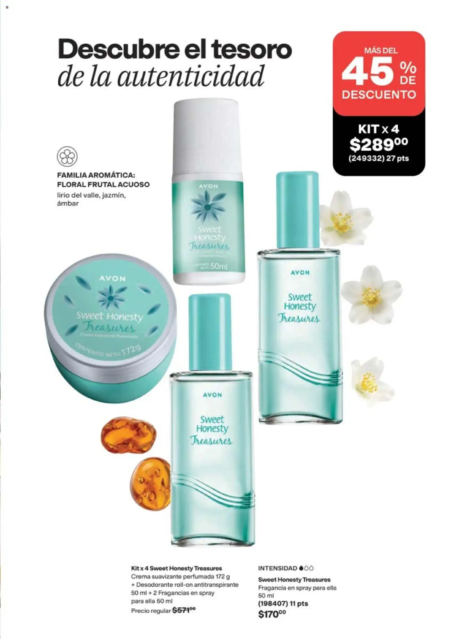 Nuevas ofertas de AVON válidas en toda la República Mexicana desde el 08.05.2026. ¡Encuentra las mejores ofertas en AVON campaña 8 2026! | Página: 66 | Productos: Desodorante, Antitranspirante, Crema, Suavizante