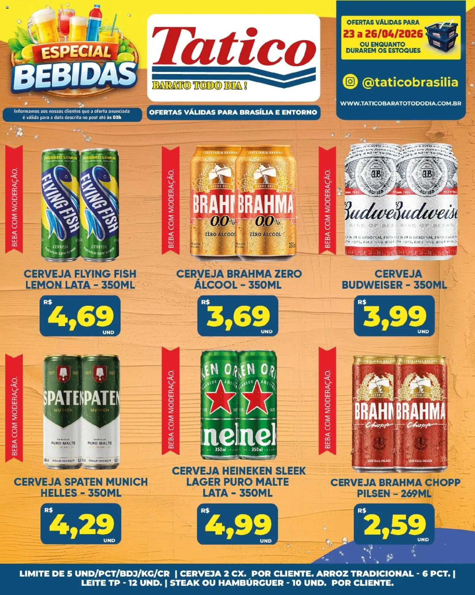 Tatico Folheto - válido de 25.04.2026 | Página: 34 | Produtos: Cerveja, Arroz, Cerveja Heineken, Heineken
